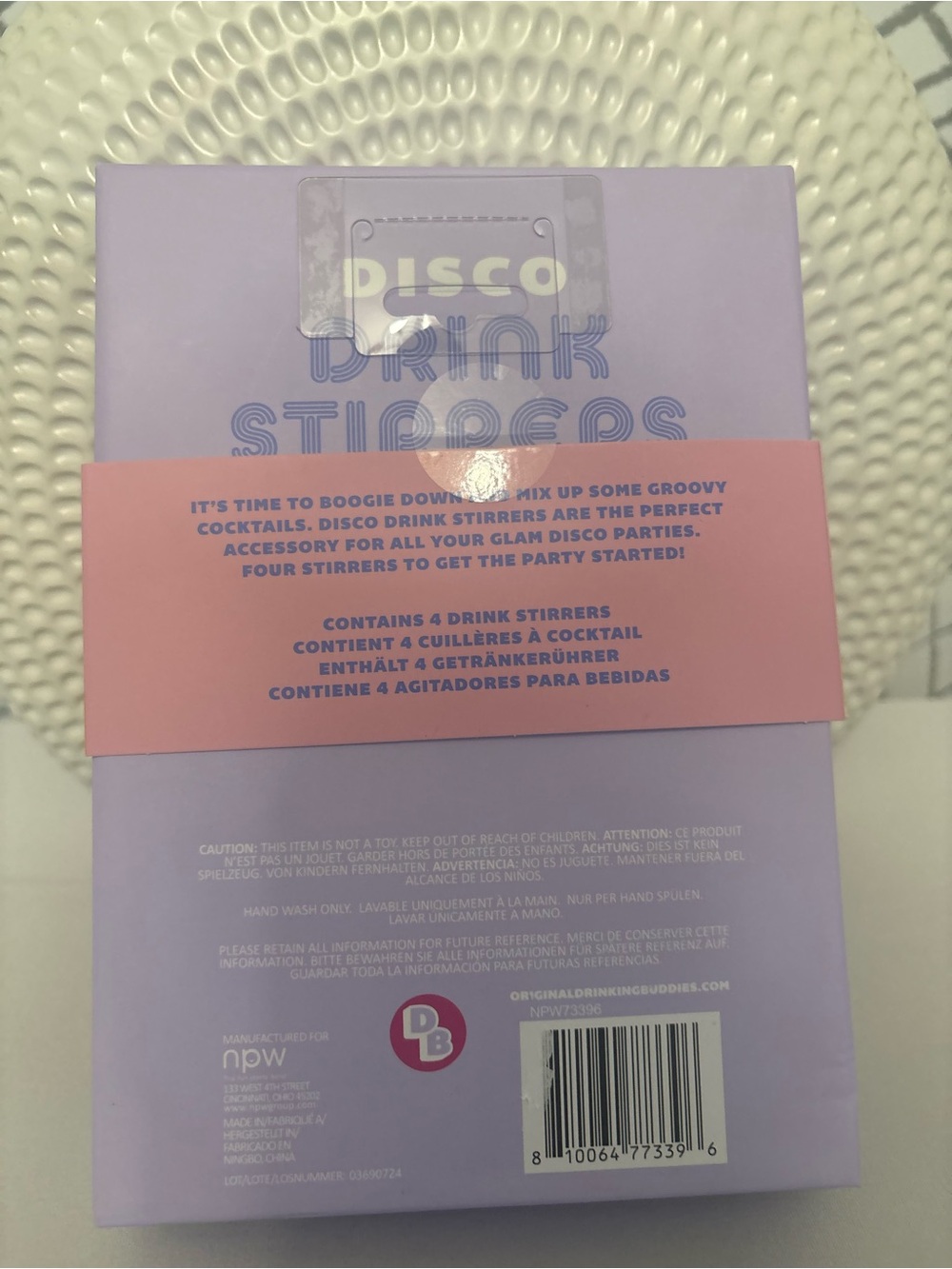 Disco Drink Stirrers — Silver - Picture 3 of 5